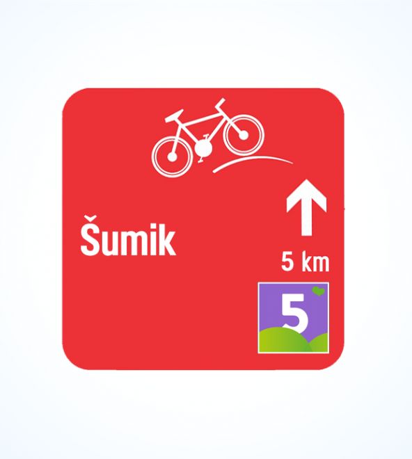 Kako je označena kolesarska pot?