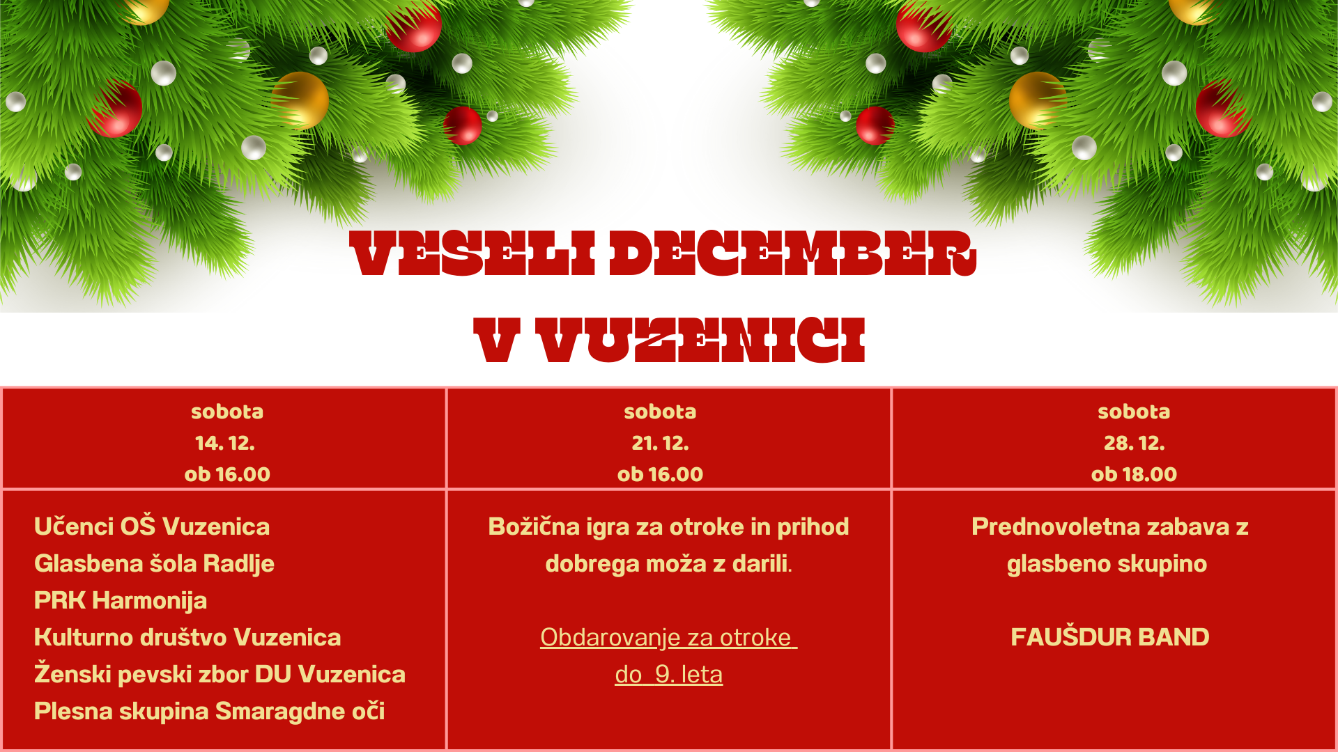 Praznični december v Vuzenici