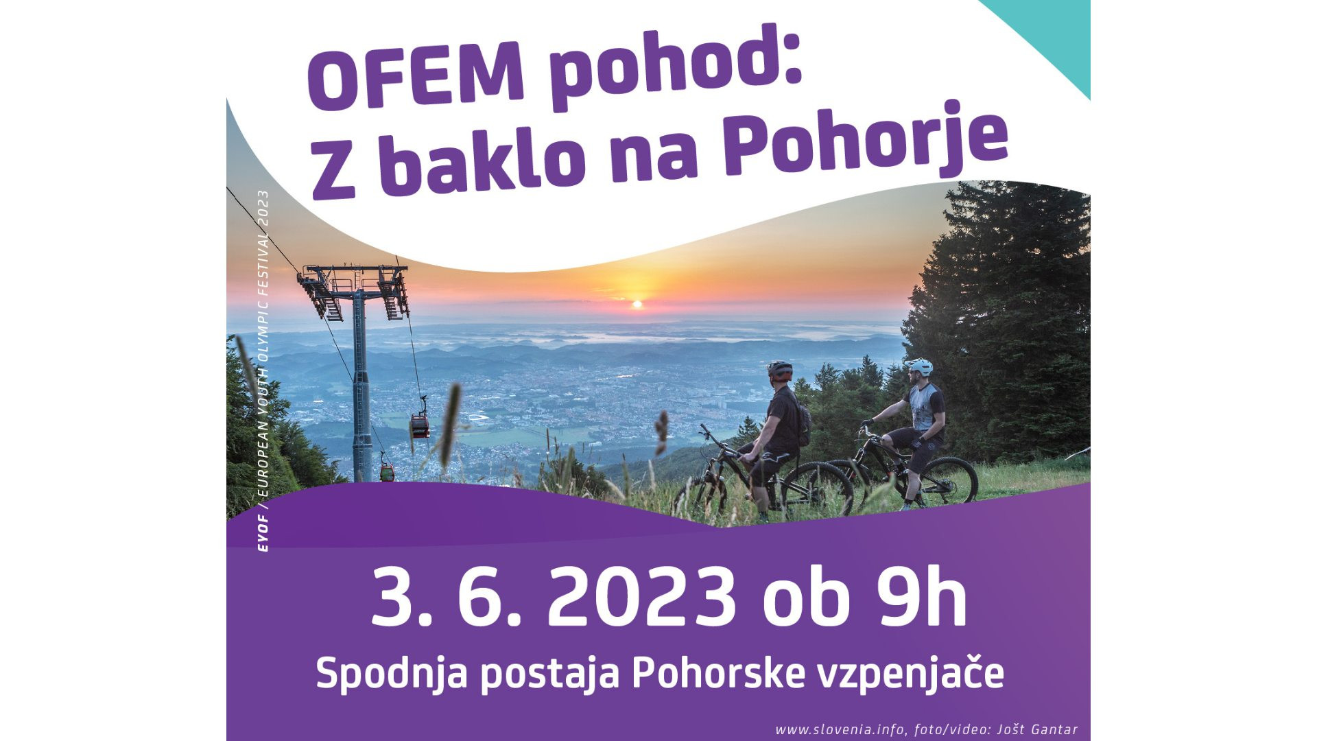OFEM pohod: Z baklo miru na Pohorje