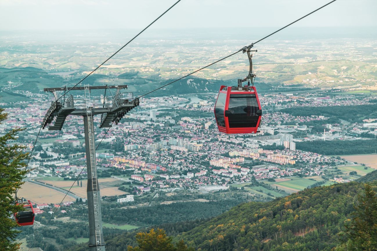Vzpenjača Maribor Pohorje Slovenija